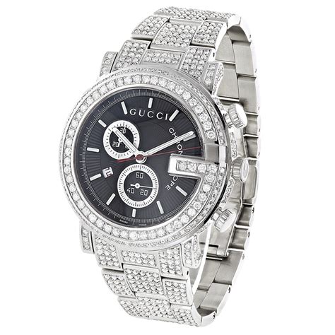 gucci watch diamond bezel